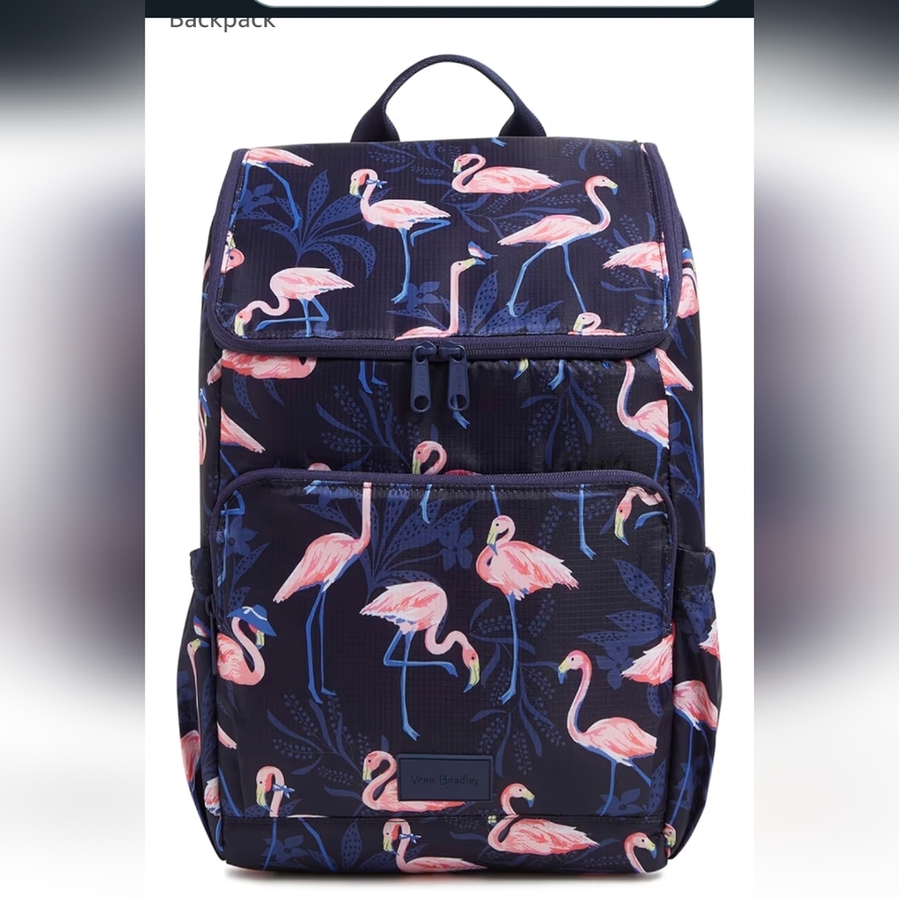 Vera Bradley large Flamingo Cooler Backpack NWT